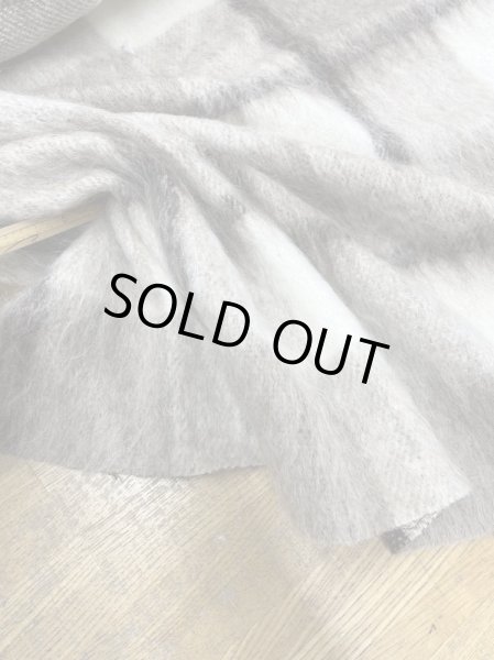 画像4: 生地:ビッグチェック柄ウールシャギー(茶系) (4)