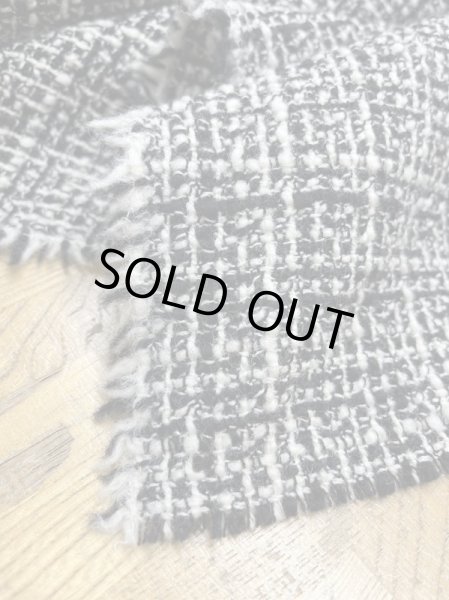 画像7: 生地:ウールファンシーツイード(白黒) (7)