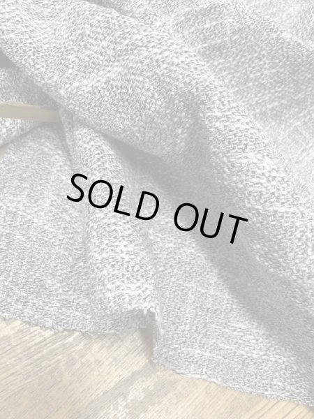 画像5: 生地:綿麻 ゆる編み(くすみグレー) (5)