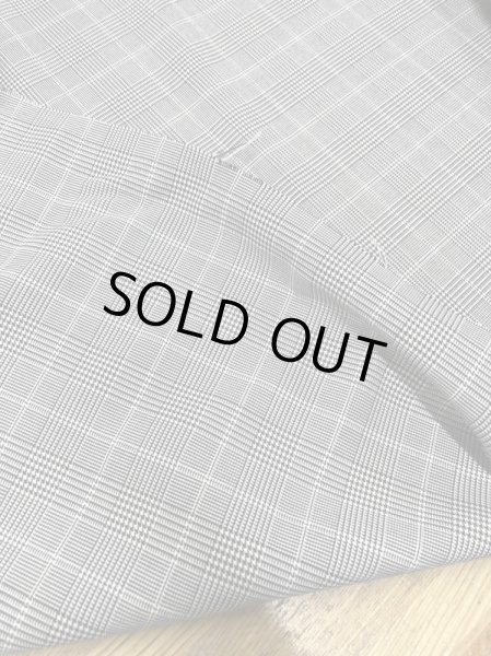 画像3: 生地:グレンチェック柄ポリエステル(グレー/白) (3)