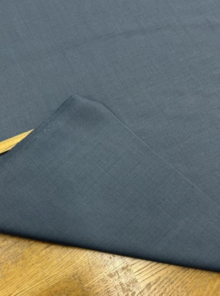 画像3: 生地:やや薄手ウール100%無地(ブルーグレー) (3)