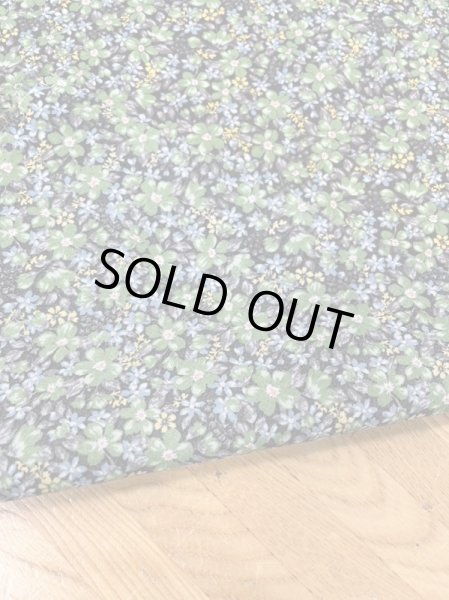 画像3: 生地:花柄綿100%(黒/緑) (3)