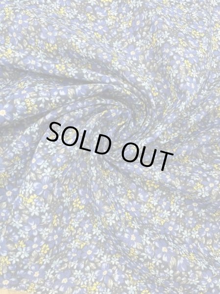 画像6: 生地:花柄綿100%(黒/青) (6)