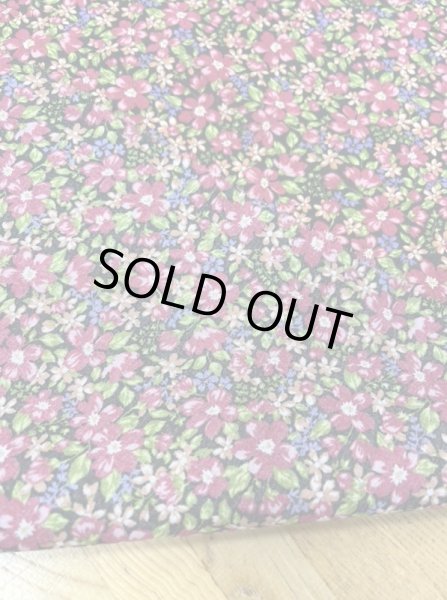 画像4: 生地：花柄綿100％（黒／ピンク） (4)