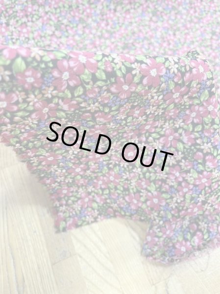画像7: 生地：花柄綿100％（黒／ピンク） (7)