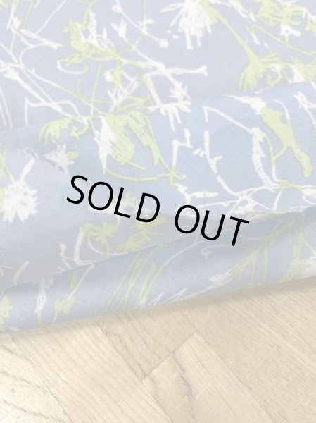 画像4: 生地:手書き風綿60ローン(サックス) (4)