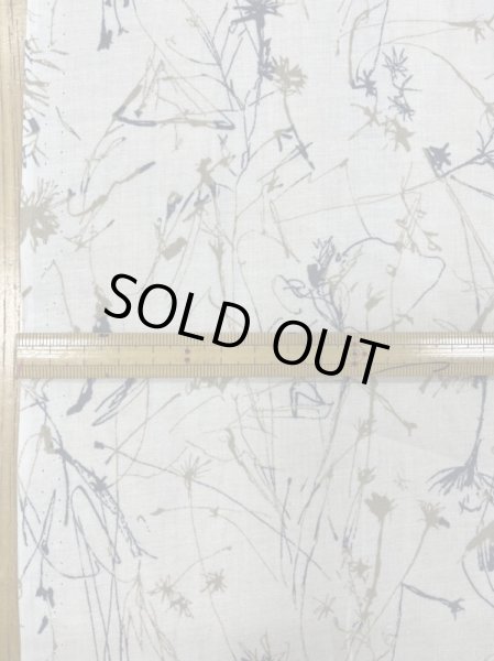 画像2: 生地:手書き風綿60ローン(白) (2)