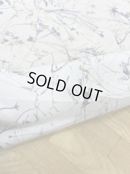 画像4: 生地:手書き風綿60ローン(白) (4)