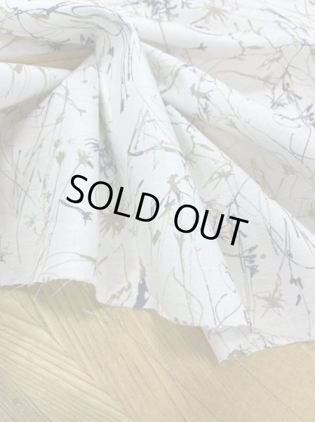 画像5: 生地:手書き風綿60ローン(白) (5)