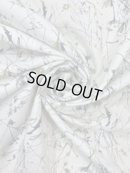画像6: 生地:手書き風綿60ローン(白) (6)