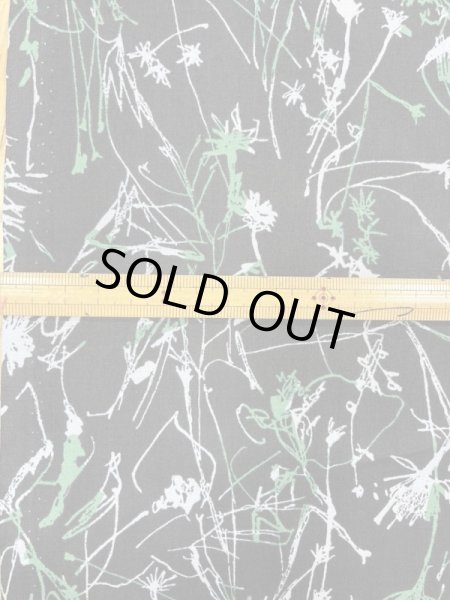 画像2: 生地:手書き風綿60ローン(黒) (2)