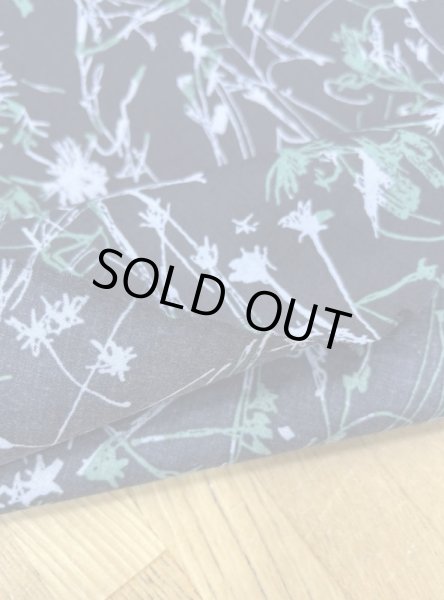 画像4: 生地:手書き風綿60ローン(黒) (4)