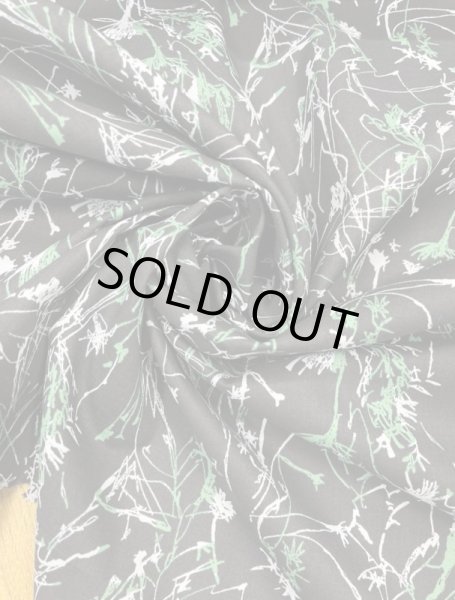 画像6: 生地:手書き風綿60ローン(黒) (6)