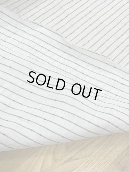 画像3: 生地:ノット糸ポコポコボーダーリネン(白/紺) (3)