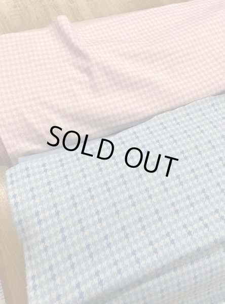 画像9: 生地:千鳥格子柄綿ジャガードニット(ピンク) (9)