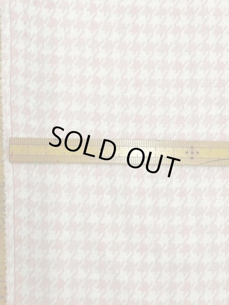 画像2: 生地:千鳥格子柄綿ジャガードニット(ピンク) (2)