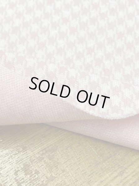 画像4: 生地:千鳥格子柄綿ジャガードニット(ピンク) (4)