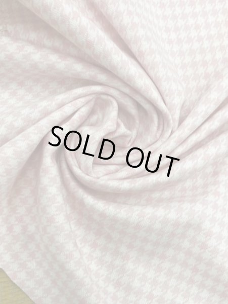 画像6: 生地:千鳥格子柄綿ジャガードニット(ピンク) (6)