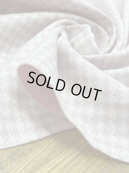 画像7: 生地:千鳥格子柄綿ジャガードニット(ピンク) (7)