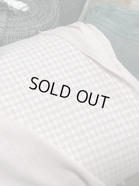 画像8: 生地:千鳥格子柄綿ジャガードニット(ピンク) (8)