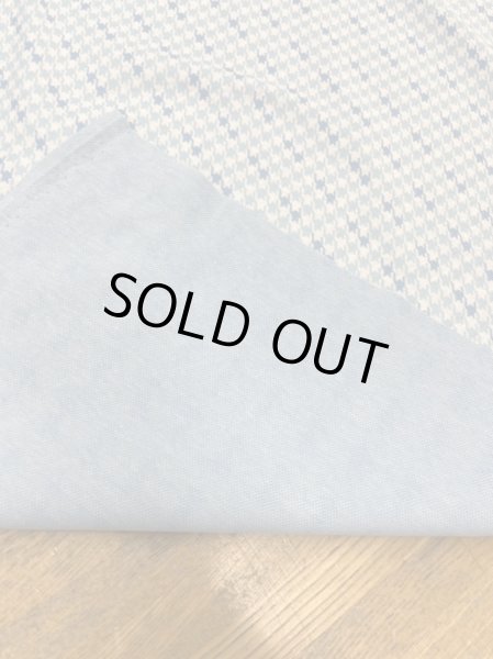 画像3: 生地:千鳥格子柄綿ジャガードニット(水色) (3)