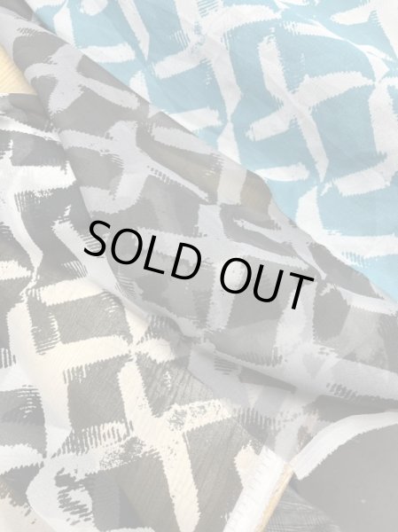 画像8: 生地:ペケペケプリントシフォン(グレー/黒) (8)