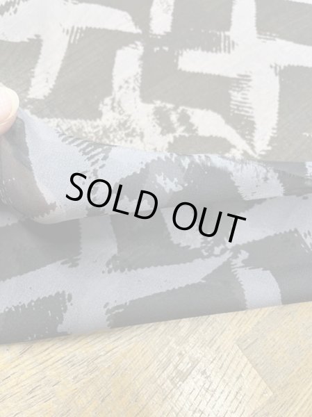 画像3: 生地:ペケペケプリントシフォン(グレー/黒) (3)