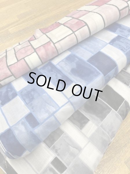 画像8: 生地:ダブル幅レンガ柄綿100%(ピンク) (8)