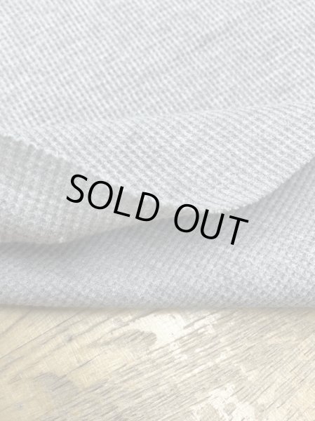 画像4: 生地:100%ミニワッフルニット(グレー) (4)