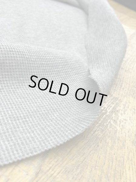 画像7: 生地:100%ミニワッフルニット(グレー) (7)