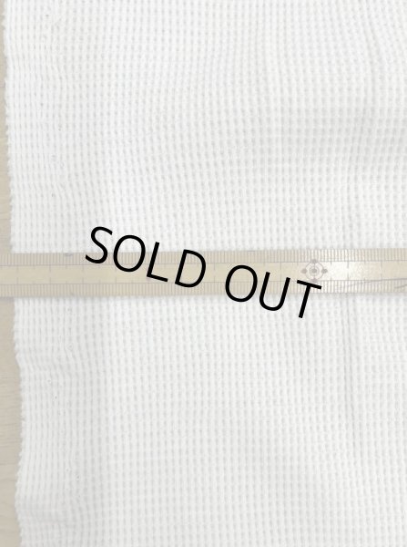 画像2: 生地:100%ミニワッフルニット(白) (2)