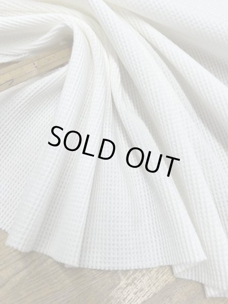 画像5: 生地:100%ミニワッフルニット(白) (5)