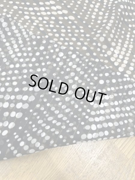 画像3: 生地：ラメ水玉サテンストライプ楊柳ポリエステル（紺／白） (3)