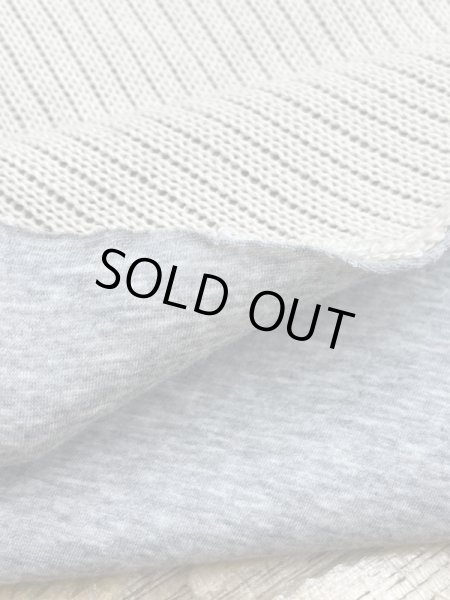 画像6: 生地:綿100%ローゲージ接結ニット(キナリ/グレ―) (6)