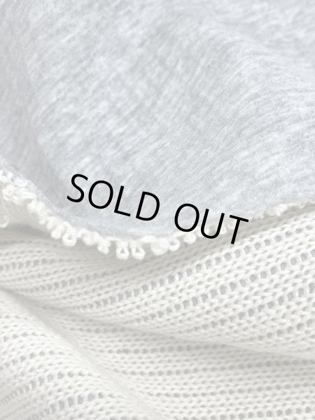 画像8: 生地:綿100%ローゲージ接結ニット(キナリ/グレ―) (8)