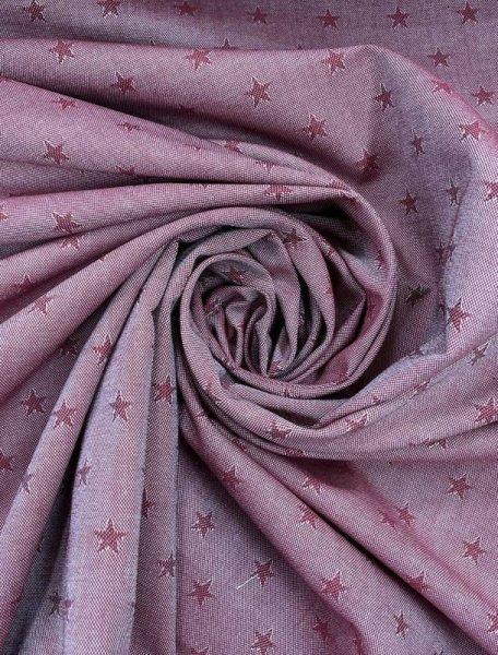 画像6: 生地:綿100%星柄ジャガード(赤) (6)