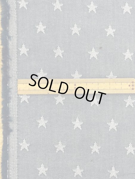 画像2: 生地:綿100%星柄ジャガード(紺) (2)