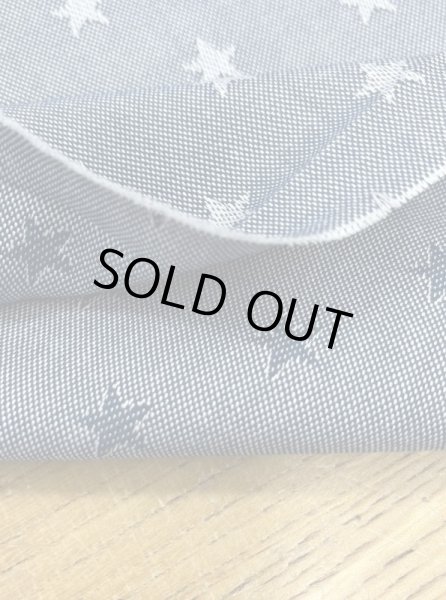 画像3: 生地:綿100%星柄ジャガード(紺) (3)