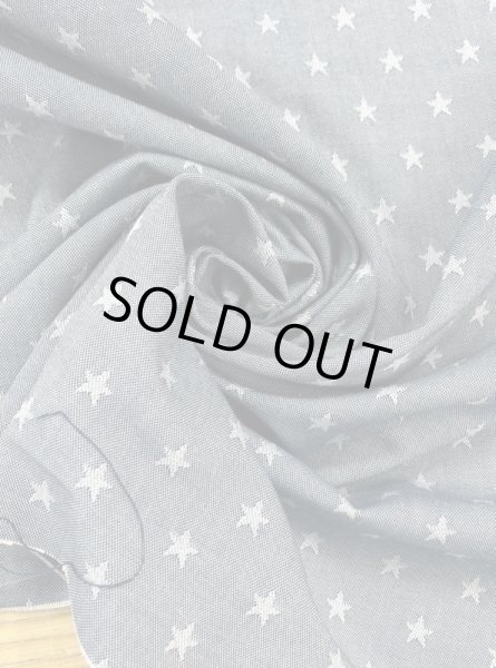 画像6: 生地:綿100%星柄ジャガード(紺) (6)
