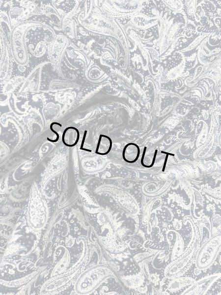 画像6: 生地: ペイズリー柄コットン100%(白/紺) (6)