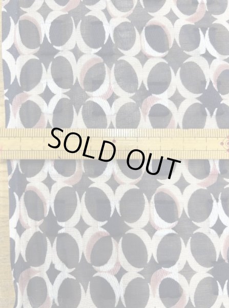 画像2: 生地：スクエアカットドビー水玉柄プリント（紺／白） (2)