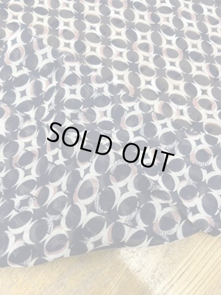 画像3: 生地：スクエアカットドビー水玉柄プリント（紺／白） (3)