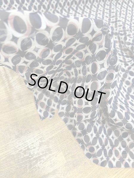 画像7: 生地：スクエアカットドビー水玉柄プリント（紺／白） (7)