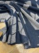 画像4: 生地：綿100％ジャガード織りニット（紺） (4)