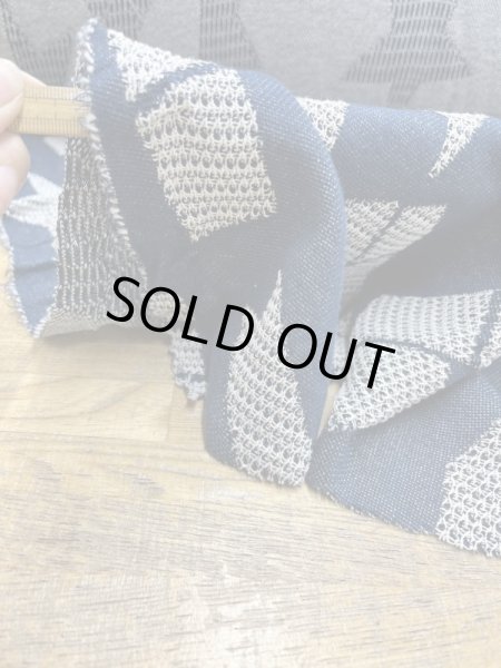 画像6: 生地：綿100％ジャガード織りニット（紺） (6)