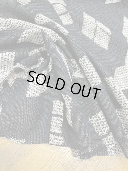 画像5: 生地：綿100％ジャガード織りニット（黒） (5)