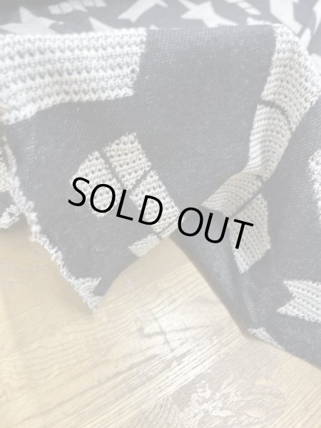 画像7: 生地：綿100％ジャガード織りニット（黒） (7)