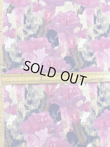 画像2: 生地：綿100％花柄プリント（ピンク） (2)