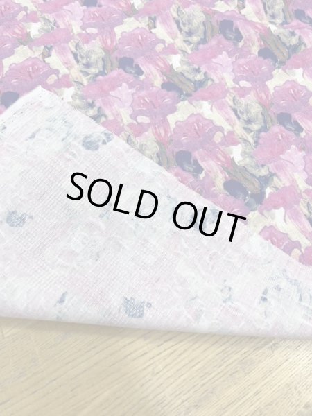 画像3: 生地：綿100％花柄プリント（ピンク） (3)