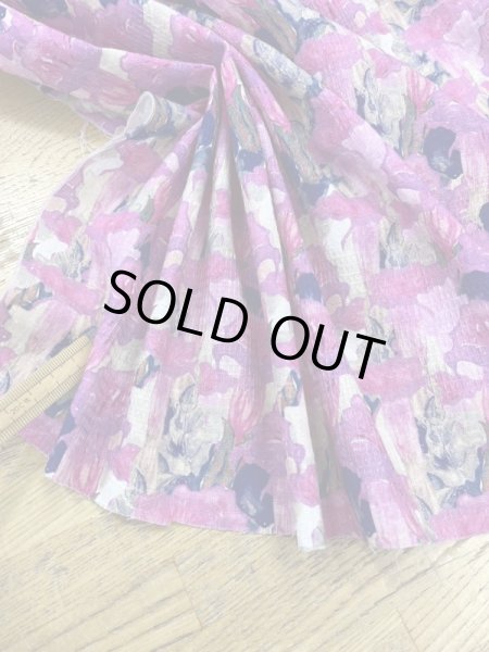 画像5: 生地：綿100％花柄プリント（ピンク） (5)